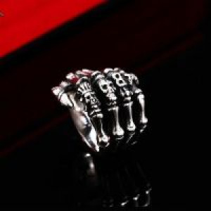  steel soldier new style wholesale skull hand ring Stainless Steel High Quality Skull Punk Man's International BR8-328 -  