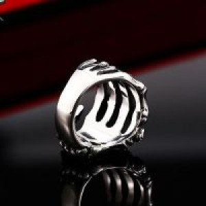  steel soldier new style wholesale skull hand ring Stainless Steel High Quality Skull Punk Man's International BR8-328 -  