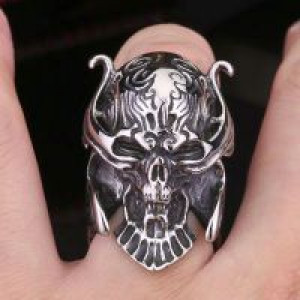  steel soldier stainless steel TV series Garo Skull Ring popular for Japan Hot sale Biker Man Jewelry International BR8-166 -  