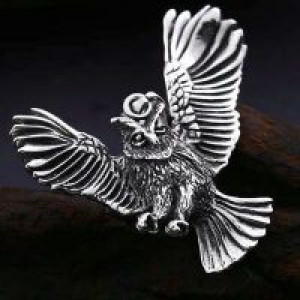  steel soldier drop shipping wholesale owl pendant necklace for men stainless steel arrival style jew International BP8-189 -  