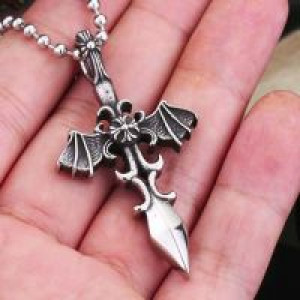  Steel soldier top quality man Knights of the Sword pendant stainless steel fashion personality jewel International BP8-076 -  