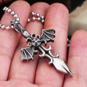  Steel soldier top quality man Knights of the Sword pendant stainless steel fashion personality jewel International BP8-076 -  