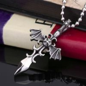  Steel soldier top quality man Knights of the Sword pendant stainless steel fashion personality jewel International BP8-076 -  