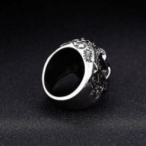  Steel soldier cross skull stainless ring punk men retro jewelry new style factory price skull ring f International BR8-313 -  