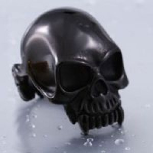  Steel soldier 2015 new Designed products Man's Vampire Skull Ring ALCHEMY GOTHIC high Quality B International BR8-149_BK -  