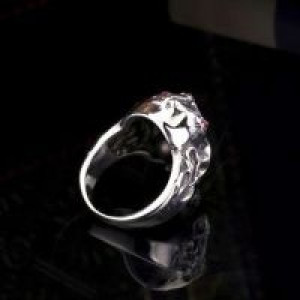  Steel soldier Hot sale men stainless steel Punk skull Skull Ring Skeleton Style Jewelry BR8-140 International BR8-140 -  