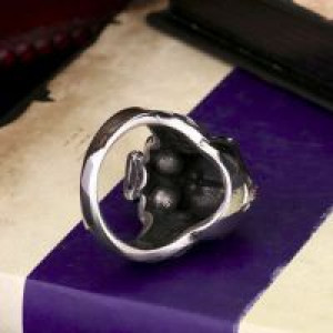  Steel soldier Hot sale men stainless steel Punk skull Skull Ring Skeleton Style Jewelry BR8-140 International BR8-140 -  