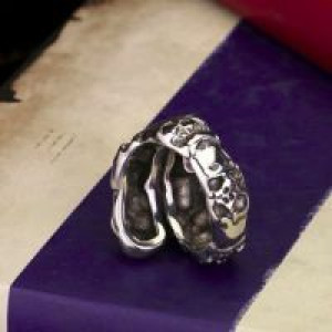  Steel soldier New Open Skull Hand Ring Stainless Steel Man's Fashion Jewelry Biker Punk Jewelry International BR8-146 -  
