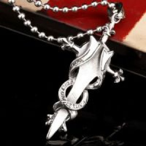  Steel soldier stainless steel cross pentacle pendant necklace men personaltiy fashion unique jewelry International BP8-062 -  