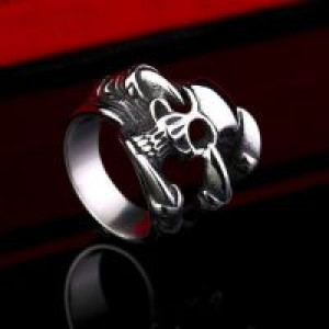  Steel soldier new arrival 316l stainless steel dragon claw skull ring vintage personality titanium s International BR-Q009 -  