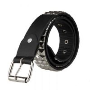  Metal Rivet Studded Wide Studs Beaded PU Leather Belts For Men Fashion Cowboy Belt Pin Buckles International Studs_Beaded_Belt -  
