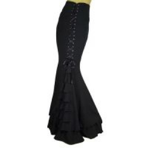  Bridess Skirt Long Frilly Women Sexy Fishtail Corset Lace Up Slim Floor Length Vintage International 11553823 -  