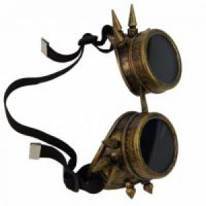  Victorian Gothic Cosplay Rivet Steampunk Goggles Glasses Welding Punk International D12515_cooper -  