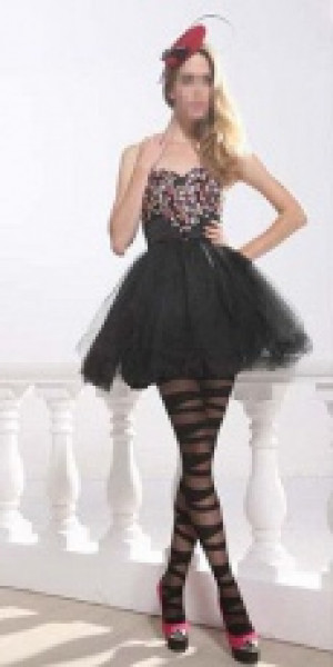  Women Sexy Pantyhose Black Ripped Stretch Vintage s Mock Stocking 01SC 38GJ International 33297 -  