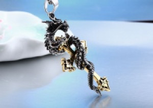 Stainless Steel Pendants For Men Vintage Dragon Necklace Pendant Gift Fashion Accessories Personalit International BP8-248 -  