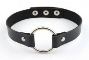    Leather Choker Necklace International BYN728 -  