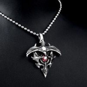  Stainless Eagle With Stone Pendant International SS8-097P -  
