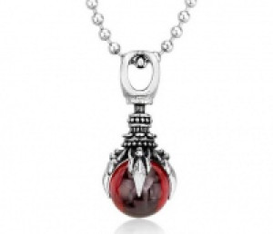     Claw stone pendant red International SS8-122P -  