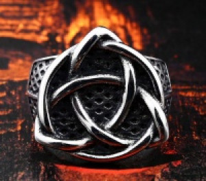   Valknut Signet Ring Scandinavn Odin Symbol International Valknut Signet Ring Scandinavn Odin Symbol -  