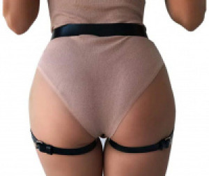  Waist Strap Fashion Faux Leather Waistband International WSFFLW-BLCK -  
