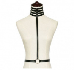   Multilayers Wide Choker Harness International MWCH-BLCK -  