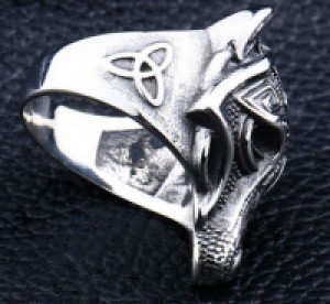     Viking Wolf Ring International SS8-534R-WWR -  