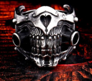     Skull 316L stainless steel ring International SS8-680R -  