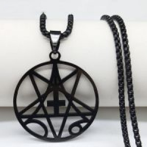    Inverted Cross Occult Pentagram International N19926-ICOP-BK -  