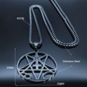    Inverted Cross Occult Pentagram International N19926-ICOP-BK -  