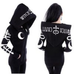  Gothic Punk Moon Letter Print Sweatshirt International GPMOONLS -  