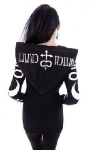  Gothic Punk Moon Letter Print Sweatshirt International GPMOONLS -  