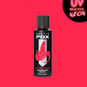 Ярко красная краска для волос Arctic Fox ELECTRIC PARADISE (светится в ультрафиолете)  118 ML - Изображение