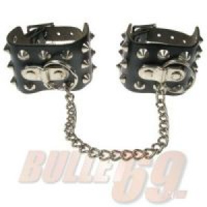  3 ROW CONICAL HANDCUFF W/CHAIN Bullet 69 HC003 -  