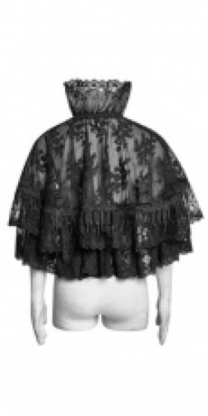  Lolita lace double layer cloak Pyon Pyon LY-060/BK -  