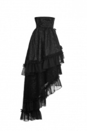  Lolita Double-layer High Waist Skirt Pyon Pyon WLQ-083BQF/BK -  