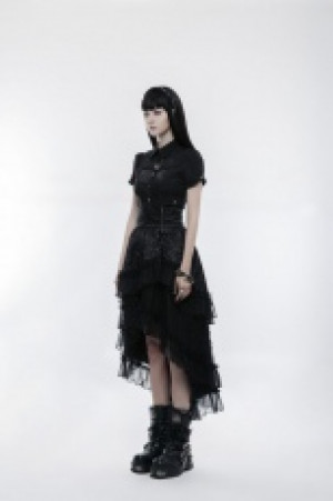  Lolita Double-layer High Waist Skirt Pyon Pyon WLQ-083BQF/BK -  