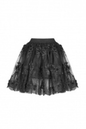  Gorgeous Lolita Half Skirt Pyon Pyon WLQ-088BQF/BK -  