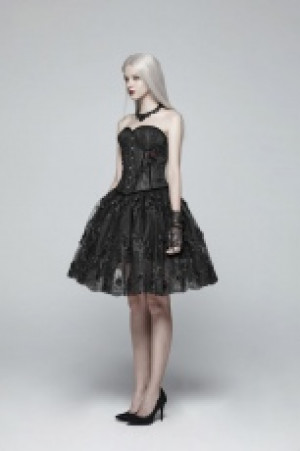  Gorgeous Lolita Half Skirt Pyon Pyon WLQ-088BQF/BK -  