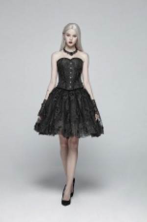  Gorgeous Lolita Half Skirt Pyon Pyon WLQ-088BQF/BK -  