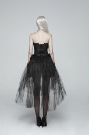  Lolita Irregular Net Skirt Pyon Pyon WLQ-090BQF/BK -  
