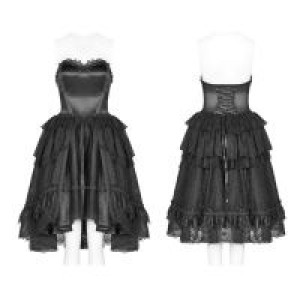  Lolita Irregular Dress Pyon Pyon WLQ-092LQF/BK -  