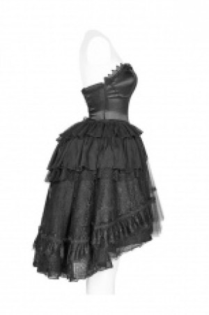  Lolita Irregular Dress Pyon Pyon WLQ-092LQF/BK -  