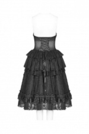  Lolita Irregular Dress Pyon Pyon WLQ-092LQF/BK -  