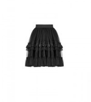  Lolita Short Half Skirt Pyon Pyon WLQ-093BQF/BK -  