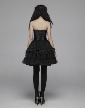  Lolita Short Half Skirt Pyon Pyon WLQ-093BQF/BK -  