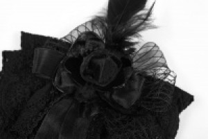    Lolita Feather Headdress Pyon Pyon WLS-050FSF/BK -  