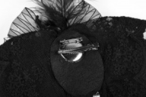   Lolita Feather Headdress Pyon Pyon WLS-050FSF/BK -  