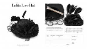    Lolita Lace Hat Pyon Pyon WLS-052MZF/BK -  