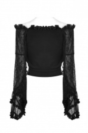  Lolita Horizontal Neck T-shirt -  1