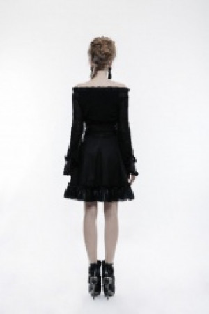  Lolita Horizontal Neck T-shirt -  5